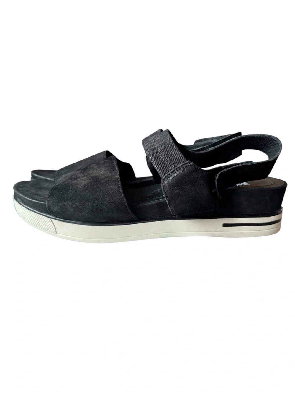 Eileen Fisher Black Suede Somer Sport Sandal, Size 10